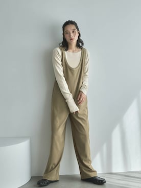 「アイテム（サロペット/オーバーオール）」を使った、feepurさん（レディース・168cm）の秋コーディネート