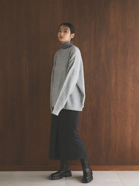 「feepur（フェピュール）のアイテム（カーディガン/ボレロ）」を使った、feepurさん（レディース・169cm）の秋コーディネート