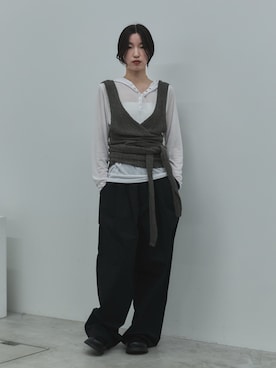 「feepur（フェピュール）のアイテム（パンツ）」を使った、feepurさん（レディース・162cm）の春コーディネート