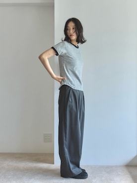 「アイテム（モカシン/デッキシューズ）」を使った、feepurさん（レディース・168cm）の夏コーディネート