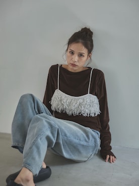 「アイテム（その他トップス）」を使った、feepurさん（レディース・165cm）の秋コーディネート