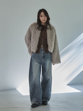 feepurさん（レディース・160cm）の冬コーディネート