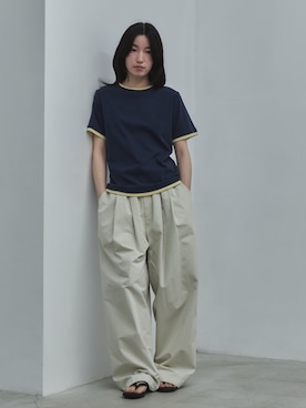 「feepur（フェピュール）のアイテム（パンツ）」を使った、feepurさん（レディース・162cm）の春コーディネート