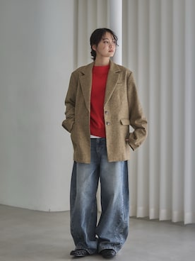 「アイテム（その他）」を使った、feepurさん（レディース・161cm）の秋コーディネート