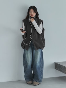「スポーツミックス」｜「アイテム（その他アウター）」を使った、feepurさん（レディース・162cm）の秋コーディネート
