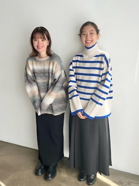 「feepur（フェピュール）のアイテム（ワンピース/ドレス）」を使った、feepurさん（レディース・156cm）の冬コーディネート
