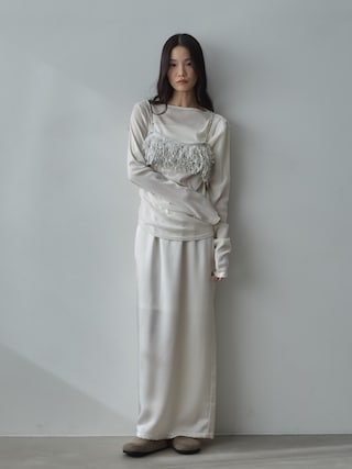 「feepur(フェピュール)のフロッキータックシアーロンTee(Tシャツ/カットソー)」を使った、feepurさん(レディース・168cm)の春コーディネート