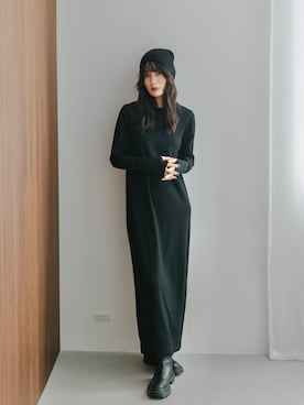 「feepur（フェピュール）のアイテム（ワンピース/ドレス）」を使った、feepurさん（レディース・164cm）の秋コーディネート