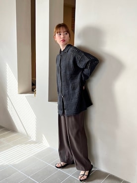 「feepur（フェピュール）のアイテム（カーディガン/ボレロ）」を使った、feepurさん（レディース・154cm）の春コーディネート