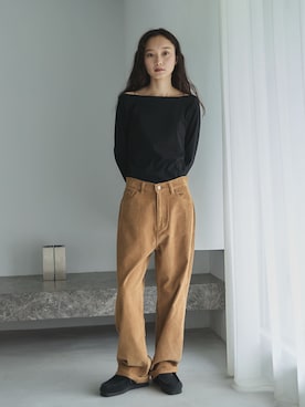 「アイテム（モカシン/デッキシューズ）」を使った、feepurさん（レディース・161cm）の秋コーディネート