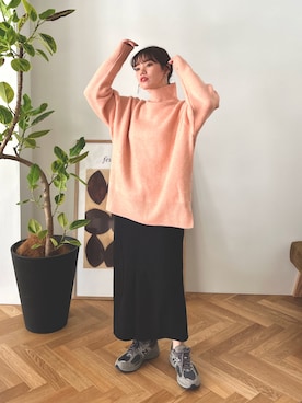 「マイベストコーデ2022」｜「アイテム（スニーカー）」を使った、feepurさん（レディース・154cm）の冬コーディネート