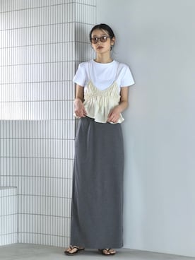 「アイテム（スカート）」を使った、feepurさん（レディース・169cm）の夏コーディネート