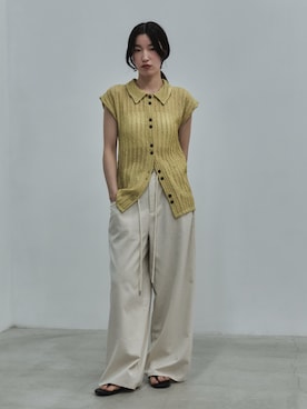 「feepur（フェピュール）のアイテム（パンツ）」を使った、feepurさん（レディース・162cm）の春コーディネート