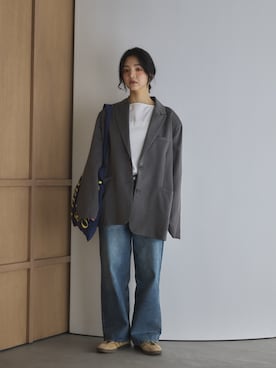 「feepur（フェピュール）のアイテム（ジャケット/アウター）」を使った、feepurさん（レディース・158cm）の春コーディネート