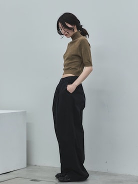 「feepur（フェピュール）のアイテム（パンツ）」を使った、feepurさん（レディース・162cm）の春コーディネート