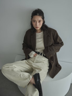 「アイテム（テーラードジャケット）」を使った、feepurさん（レディース・168cm）の秋コーディネート