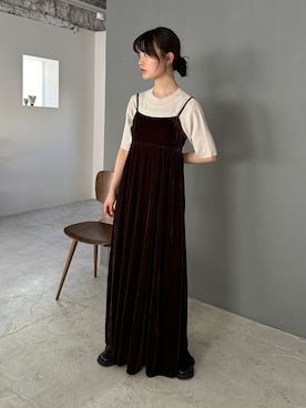 「feepur（フェピュール）のアイテム（ワンピース/ドレス）」を使った、feepurさん（レディース・160cm）の春コーディネート