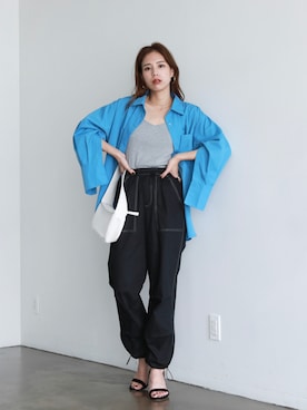 「feepur（フェピュール）のアイテム（キャミソール）」を使った、feepurさん（レディース・164cm）の夏コーディネート