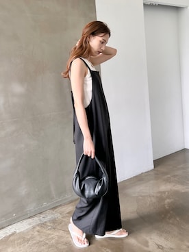 「feepur（フェピュール）のアイテム（サロペット/オーバーオール）」を使った、feepurさん（レディース・164cm）の夏コーディネート
