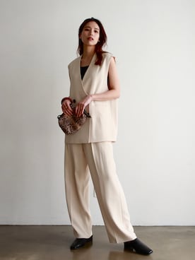 「SANSeLF（サンセルフ）のアイテム」を使った、feepurさん（レディース・164cm）の春コーディネート