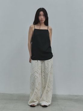 「feepur（フェピュール）のアイテム（パンツ）」を使った、feepurさん（レディース・162cm）の春コーディネート