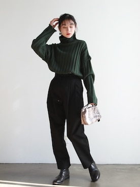 feepurさん（レディース・156cm）の冬コーディネート