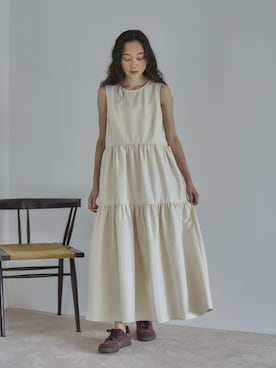「feepur（フェピュール）のアイテム（ワンピース/ドレス）」を使った、feepurさん（レディース・161cm）の夏コーディネート