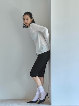 「シアートップス」｜「アイテム（その他）」を使った、feepurさん（レディース・168cm）の夏コーディネート