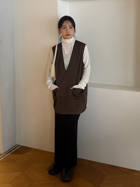 「アイテム（その他トップス）」を使った、feepurさん（レディース・153cm）の秋コーディネート