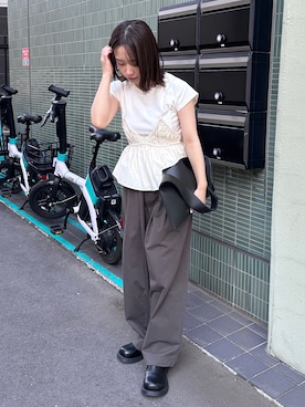 「feepur（フェピュール）のアイテム（バッグ）」を使った、feepurさん（レディース・154cm）の春コーディネート