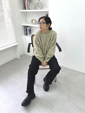 「マイベストコーデ2022」｜「アイテム（その他）」を使った、feepurさん（レディース・156cm）の冬コーディネート