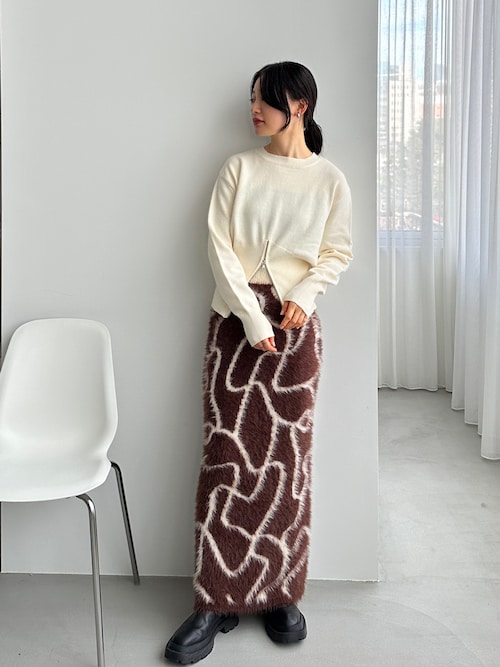 セール】【XSサイズあり/ハンドウォッシャブル】ニュアンス柄シャギー