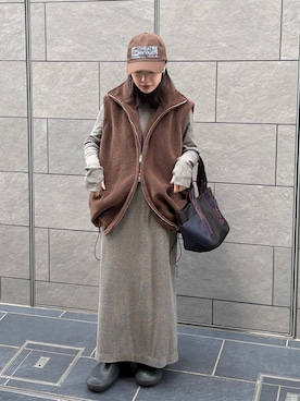 「アイテム（その他アウター）」を使った、feepurさん（レディース・153cm）の冬コーディネート