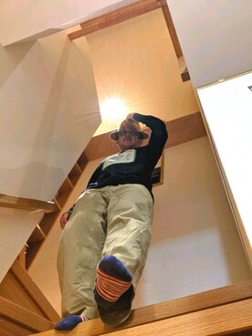 「Eddie Bauer（エディーバウアー）のアイテム（ソックス/靴下）」を使った、yaj1102さん（メンズ・167cm）の秋コーディネート