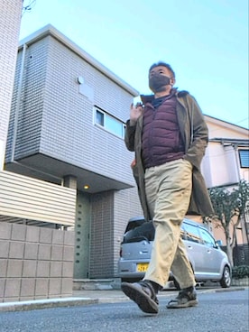 「Eddie Bauer（エディーバウアー）のアイテム（ダウンジャケット/コート）」を使った、yaj1102さん（メンズ・167cm）の秋コーディネート