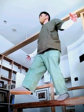 「SETTO（セット）のアイテム（パンツ）」を使った、yaj1102さん（メンズ・167cm）の秋コーディネート
