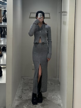 「EMODA（エモダ）のアイテム（ワンピース）」を使った、西條 愛(EMODA)さん（レディース・164cm）の春コーディネート