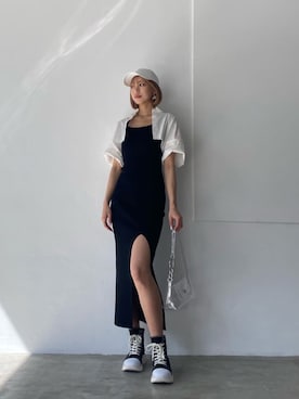 「EMODA（エモダ）のアイテム（ワンピース）」を使った、西條 愛(EMODA)さん（レディース・164cm）の春コーディネート