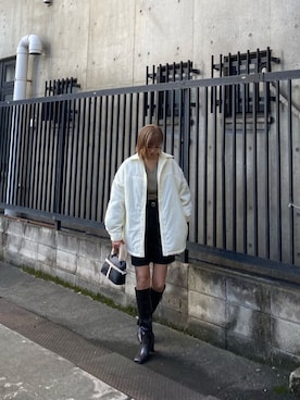 「EMODA（エモダ）のアイテム（その他パンツ）」を使った、西條 愛(EMODA)さん（レディース・164cm）の秋コーディネート