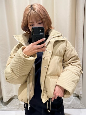 「EMODA（エモダ）のアイテム（ワンピース）」を使った、西條 愛(EMODA)さん（レディース・164cm）の冬コーディネート