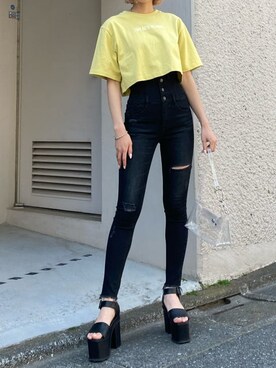 西條 愛(EMODA)さん(レディース・164cm)の春コーディネート