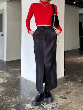 西條 愛(EMODA)さん（レディース・164cm）の秋コーディネート