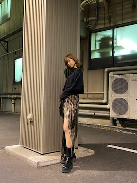 西條 愛(EMODA)さん（レディース・164cm）の冬コーディネート