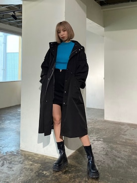 「アイテム（その他アウター）」を使った、西條 愛(EMODA)さん（レディース・164cm）の夏コーディネート