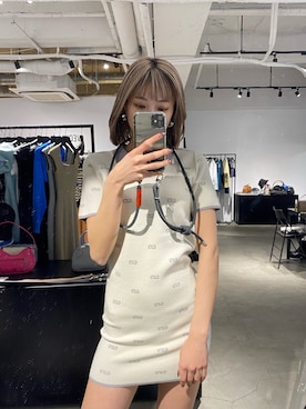 「EMODA（エモダ）のアイテム（ワンピース）」を使った、西條 愛(EMODA)さん（レディース・164cm）の春コーディネート