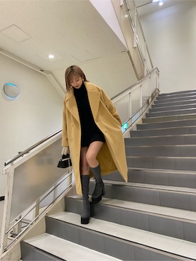 西條 愛(EMODA)さん(レディース・164cm)の冬コーディネート