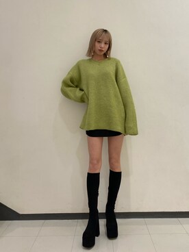 西條 愛(EMODA)さん（レディース・164cm）の冬コーディネート