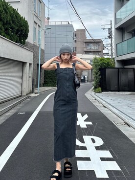 「EMODA（エモダ）のアイテム（ワンピース）」を使った、西條 愛(EMODA)さん（レディース・164cm）の春コーディネート