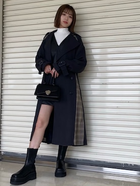 「アイテム（その他アウター）」を使った、西條 愛(EMODA)さん（レディース・164cm）の夏コーディネート