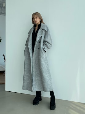 「アイテム（その他アウター）」を使った、西條 愛(EMODA)さん（レディース・164cm）の夏コーディネート